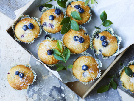 Blueberry and Coconut Muffins