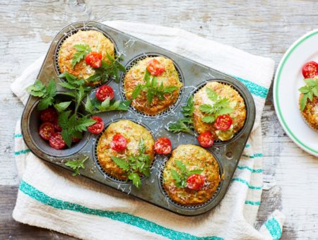 Spinach and Goat’s Cheese Savoury Muffins