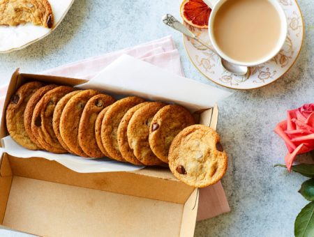 Salted Chocolate Chip Peanut Butter Cookies