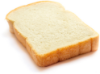 1 slice of plain white bread