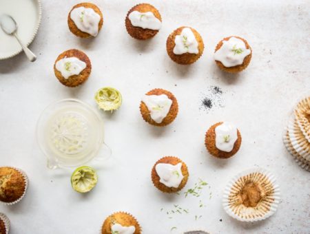 Lime and Poppy Seed Cupcakes with Lime Drizzle
