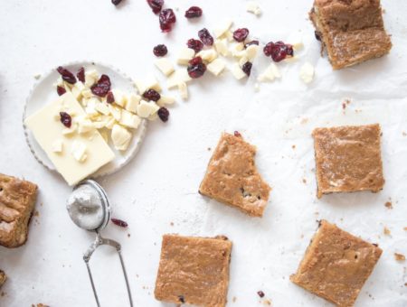 Cranberry Blondies