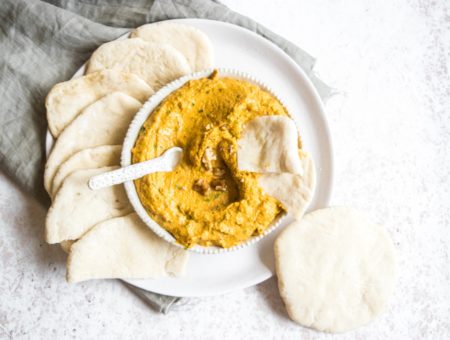 Pita Pockets with Pumpkin and Walnut Dip