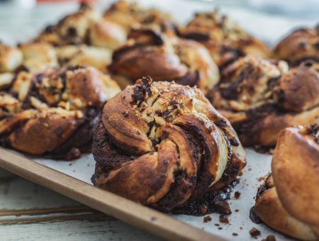 Chocolate Cardamom Buns