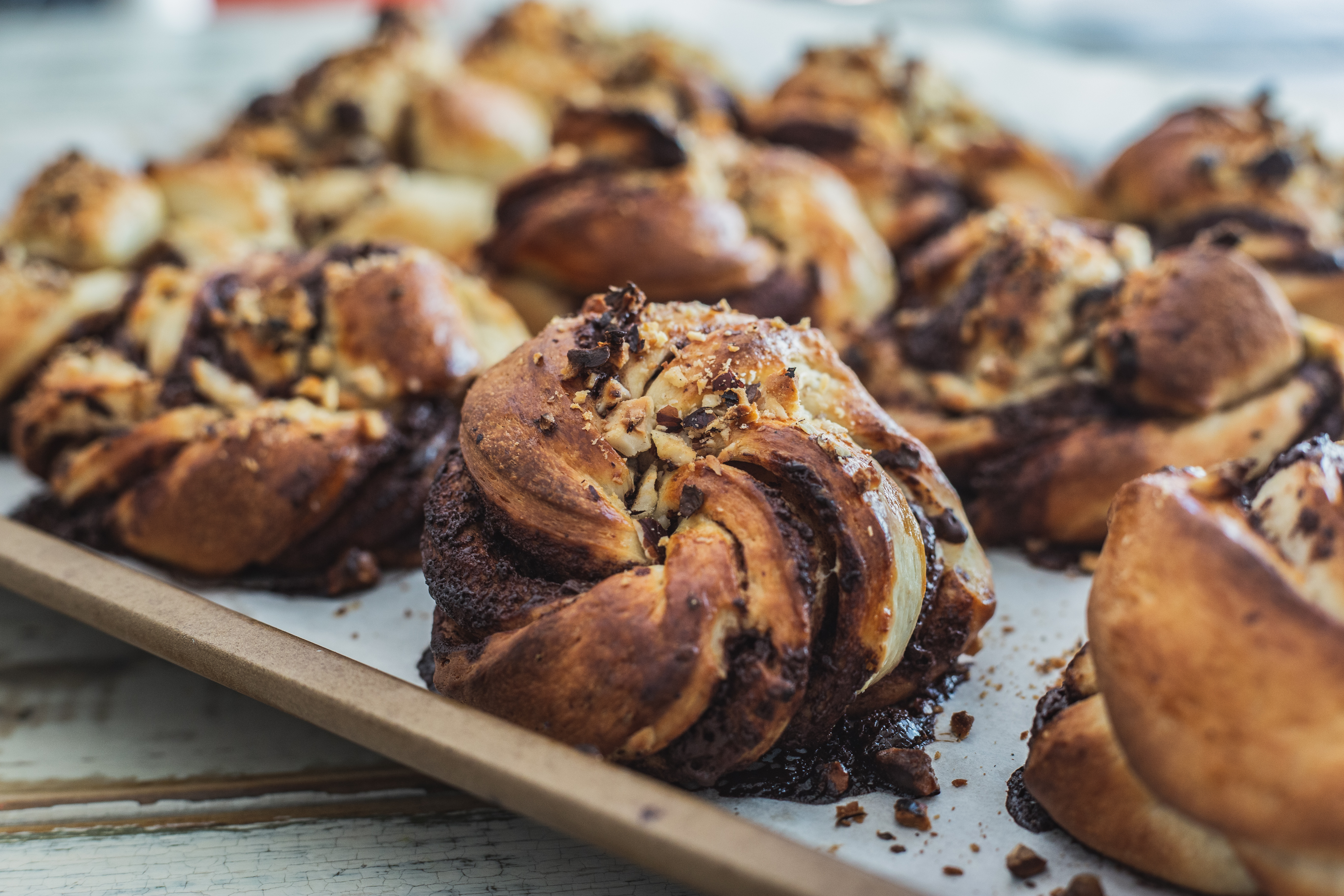 Chocolate Cardamom Buns
