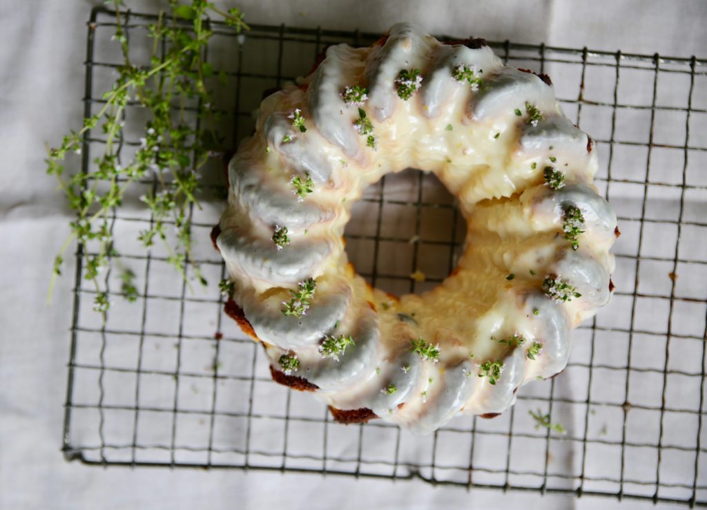 Lemon, Yogurt and Lemon Thyme Bundt Cake | Lofo Pantry
