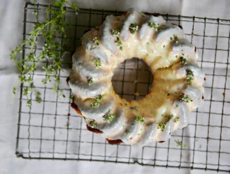 Lemon, Yogurt and Lemon Thyme Bundt Cake