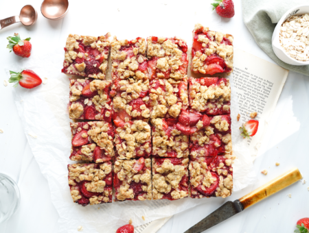 Strawberry Crumble Bars